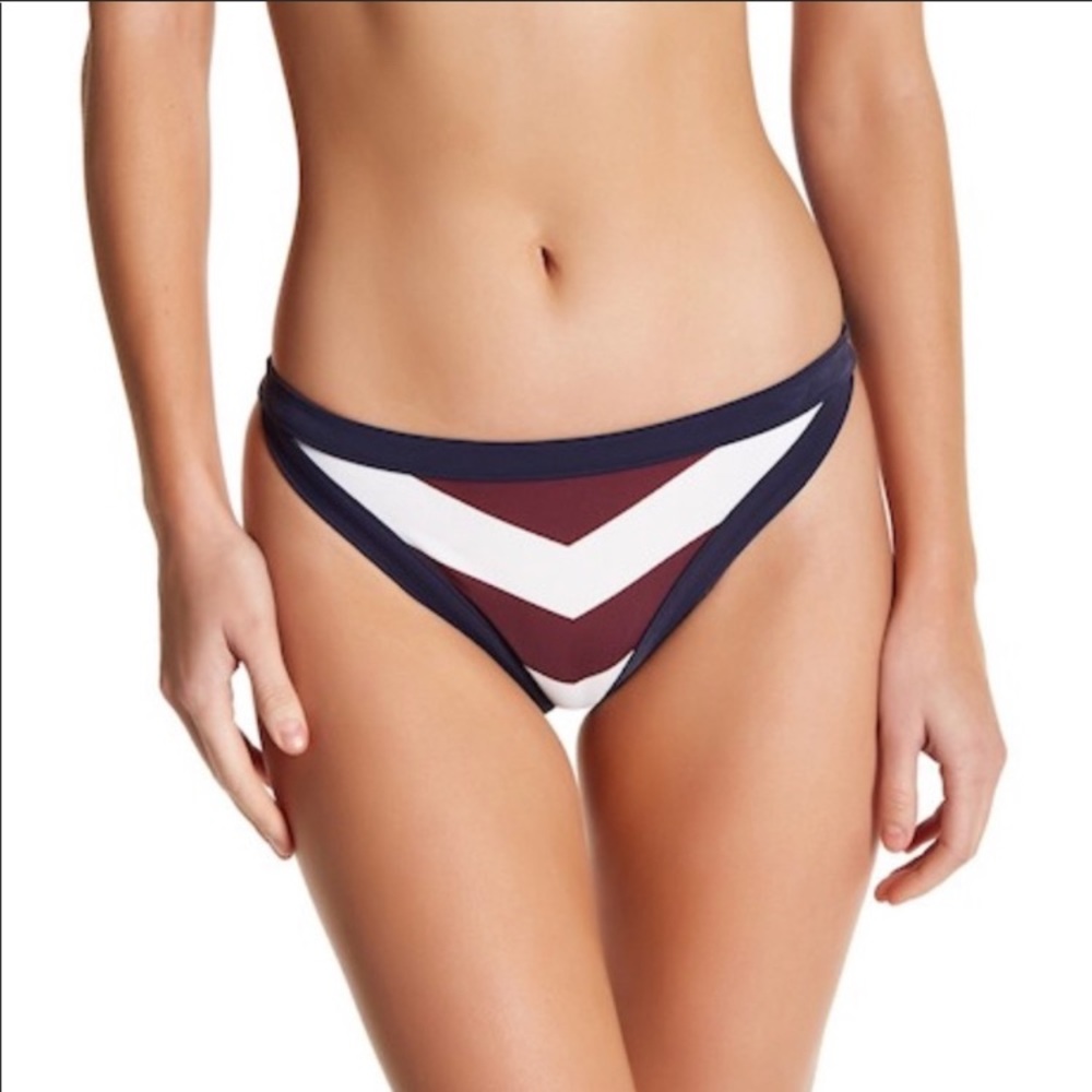 Ted baker Dahlia Rowing Stripe Bikini Bottom Sz 1